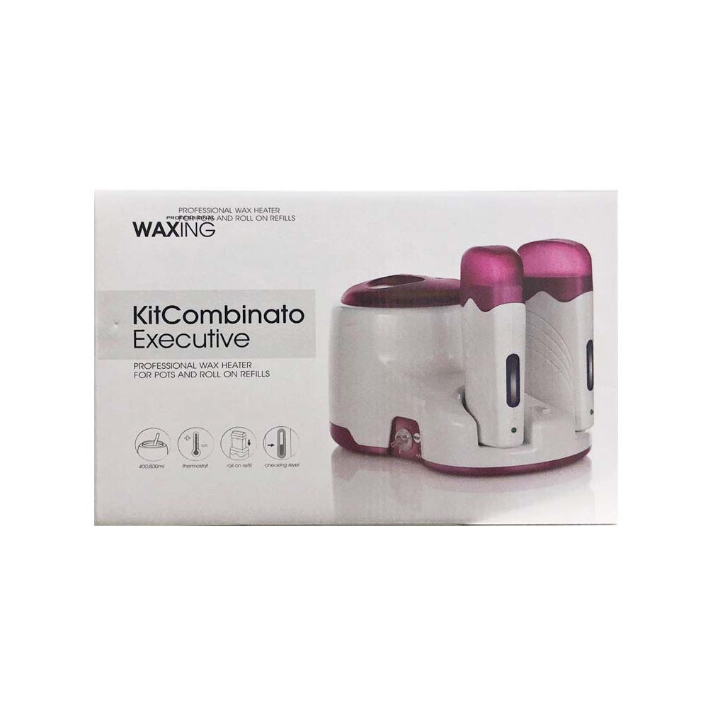 AQUECEDOR PROFISSIONAL DE CERA – TRIPLO (POTE + 2 ROLL-ONS) 800ML