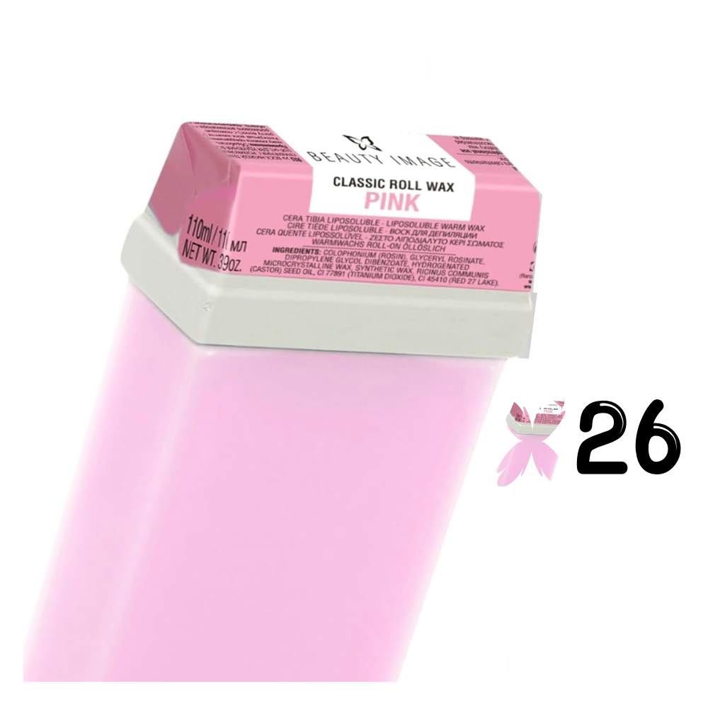 CERA DEPILATÓRIA ROLL-ON ROSA BEAUTY IMAGE