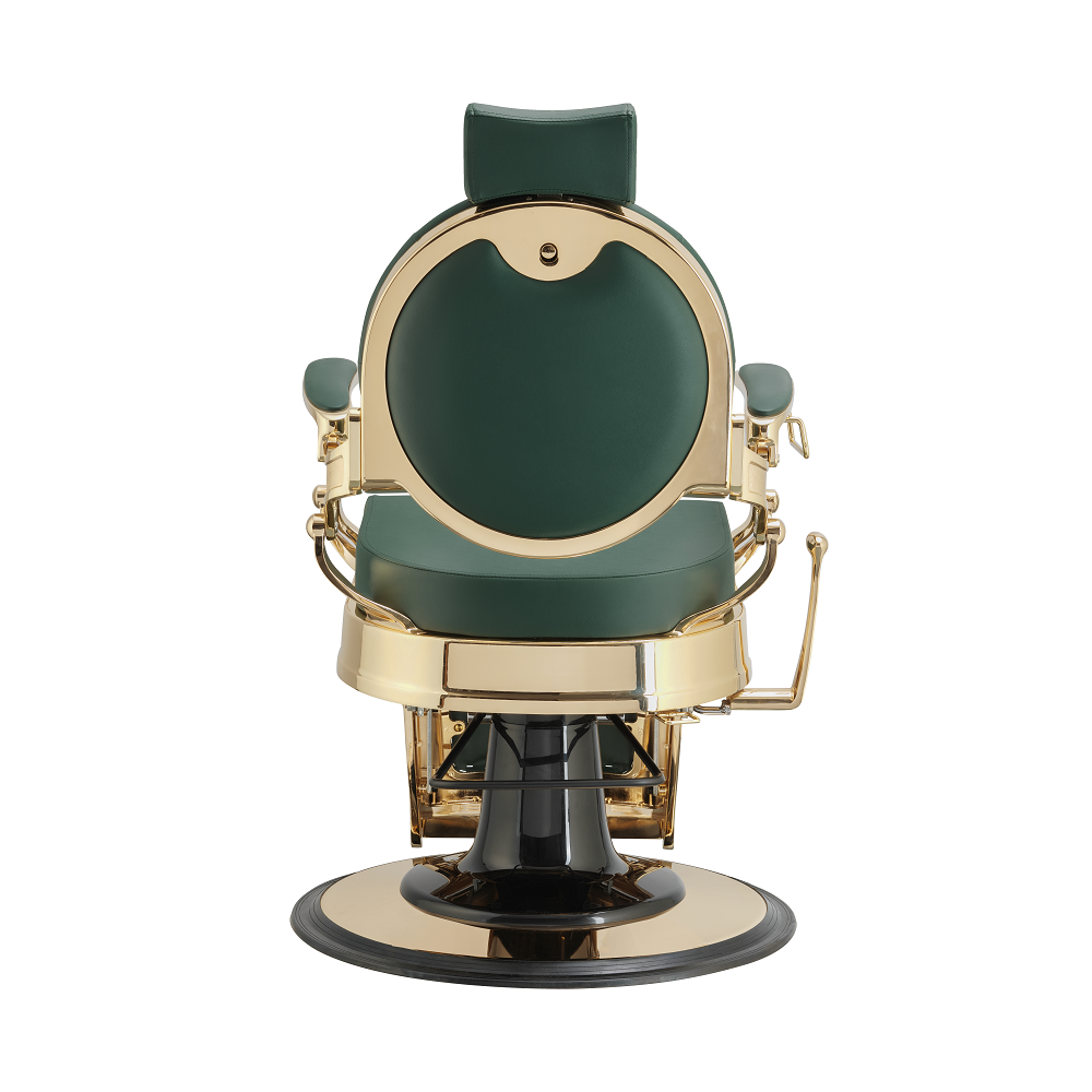 CADEIRA DE BARBEIRO BUZZ GOLD GREEN