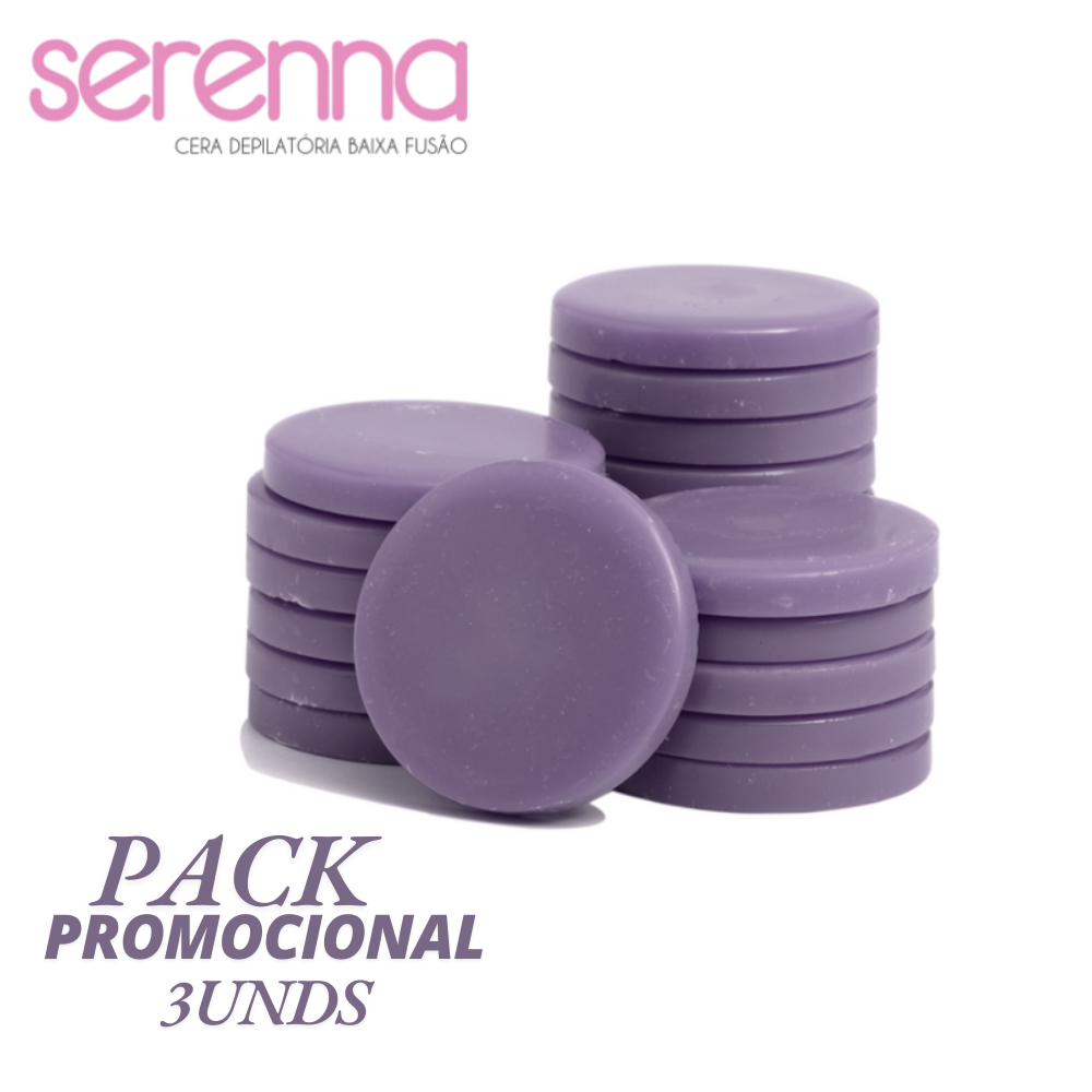 CERA DEPILATÓRIA LAVANDA 1KG SERENNA