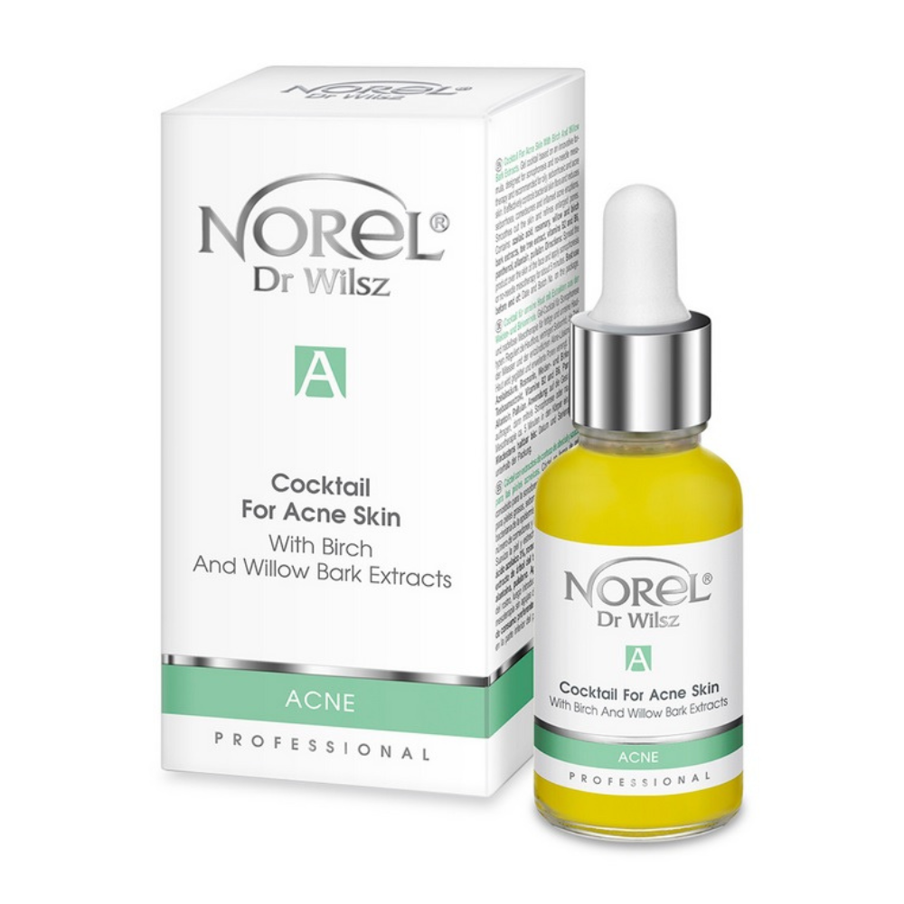 COQUETEL PARA PELE COM ACNE COM EXTRATOS DE CASCA DE BÉTULA E SALGUEIRO 30ML - NOREL