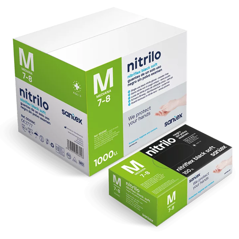 LUVAS DE NITRILO SEM PÓ