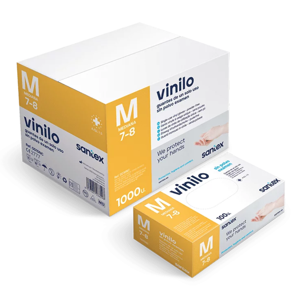 LUVAS DE VINIL SEM PÓ