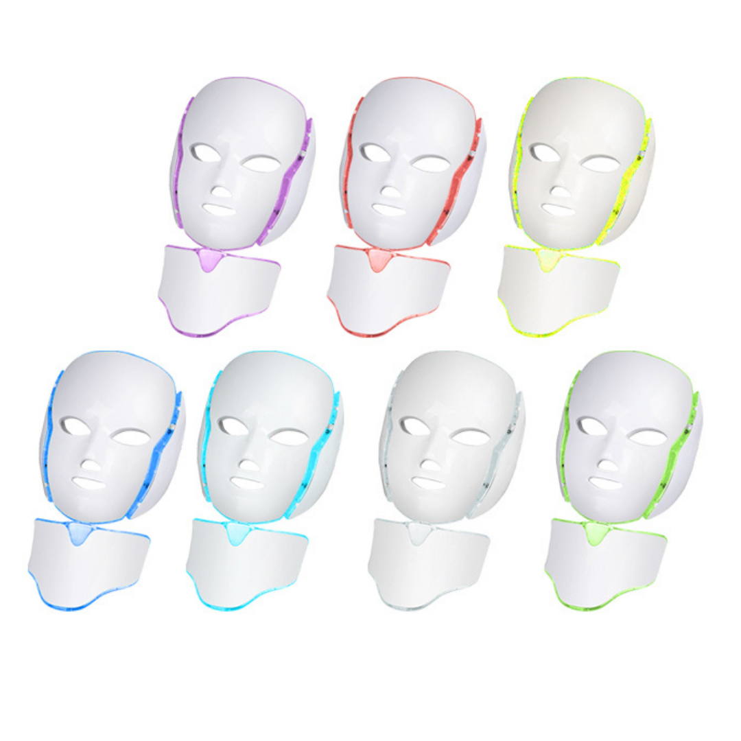 MÁSCARA FACIAL LED PARA ROSTO E PESCOÇO