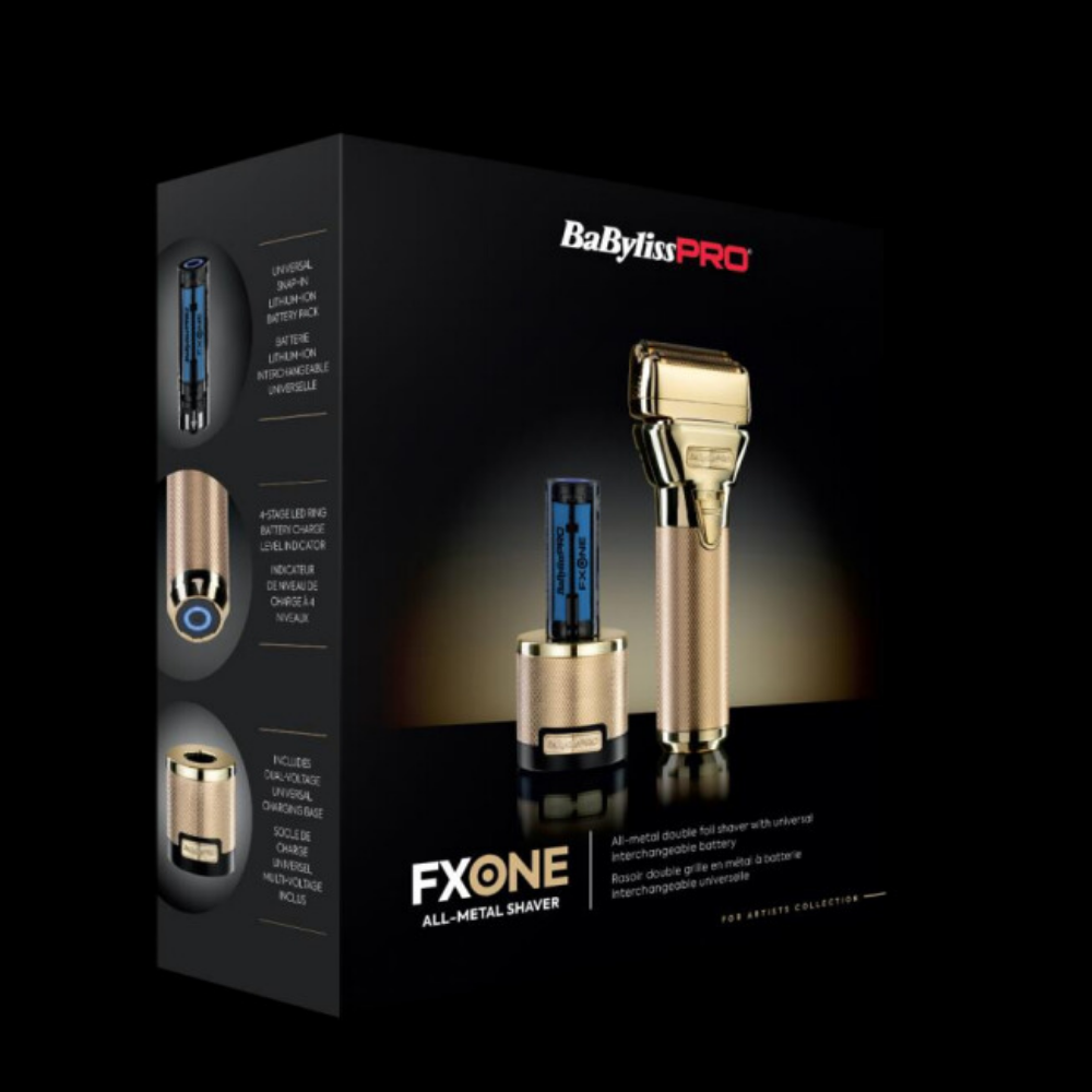 MÁQUINA DE BARBEAR FXONE DOUBLE FOIL GOLD SHAVER BABYLISS PRO