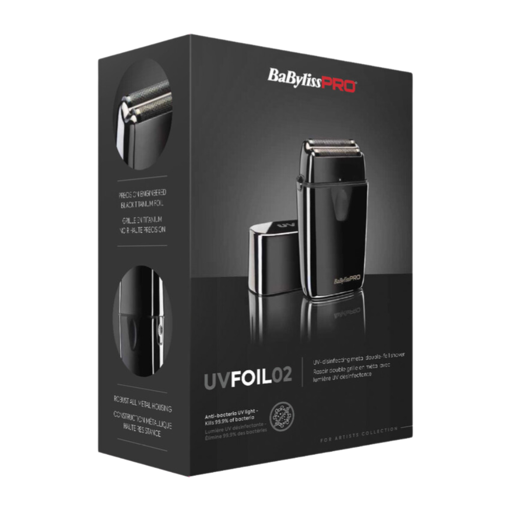 MÁQUINA DE BARBEAR SHAVER UVFOIL02 UV DOUBLEFOIL BABYLISS PRO