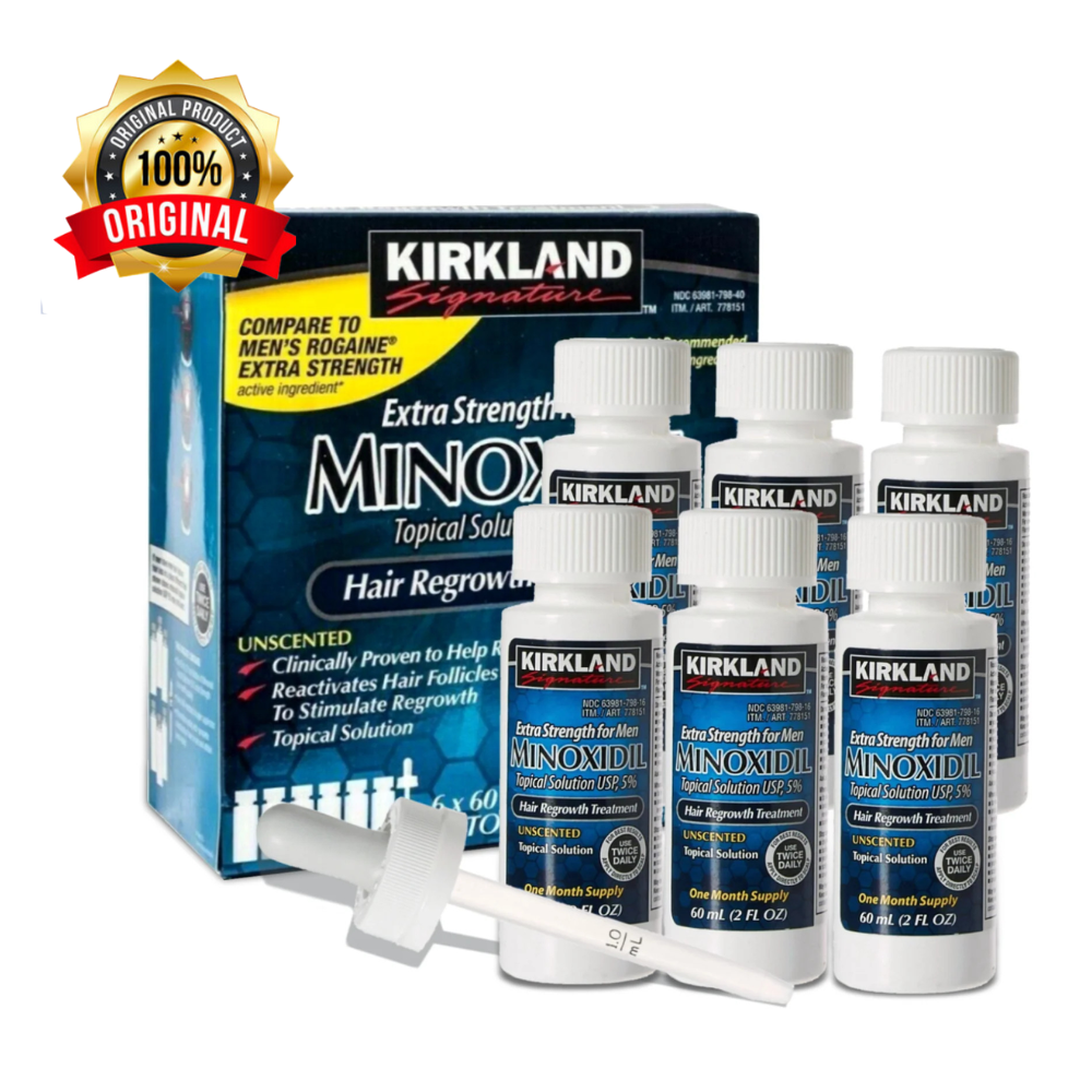 KIRKLAND MINOXIDIL LOÇÃO ANTIQUEDA 60ML