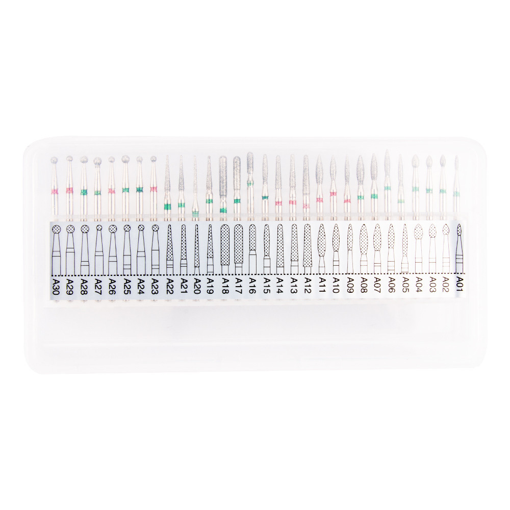 SET 30 CARBIDES DIAMANTADOS PARA MICROMOTORES