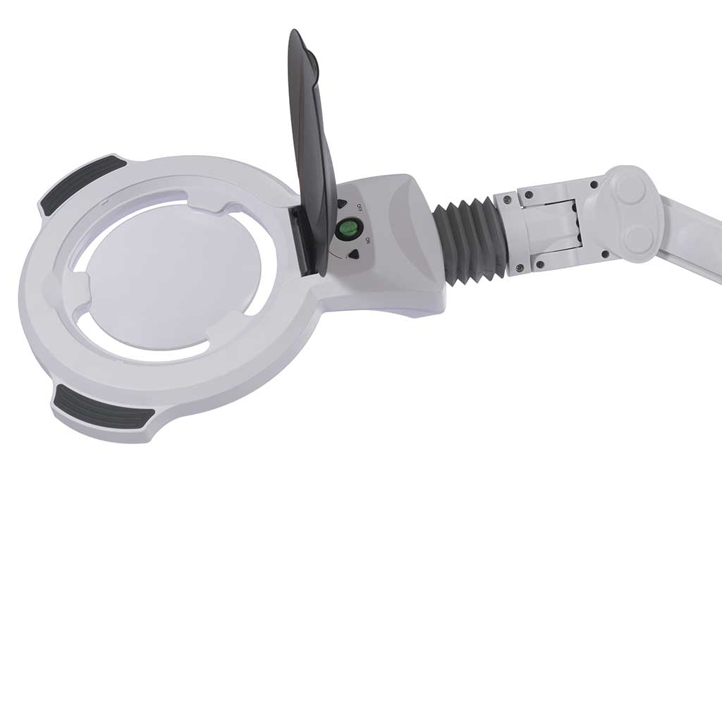 LUPA DE AUMENTO 5 DIOPTRIAS COM LED LUZ FRIA ZOOM