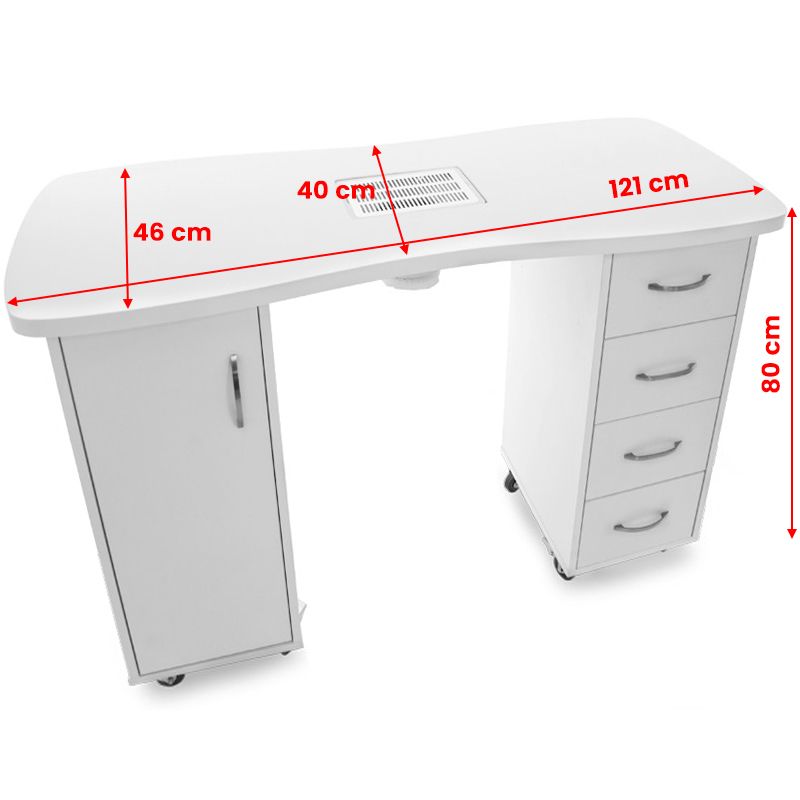 MESA MANICURE COM ASPIRADOR