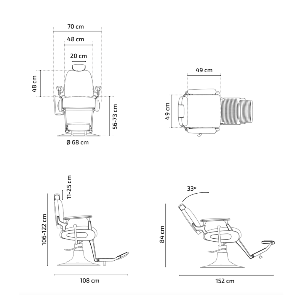 CADEIRA DE BARBEIRO PRINCE