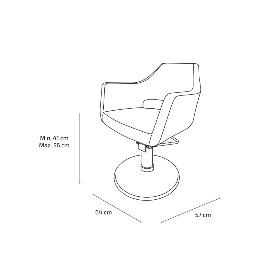 CADEIRA DE CABELEIREIRO MISTY