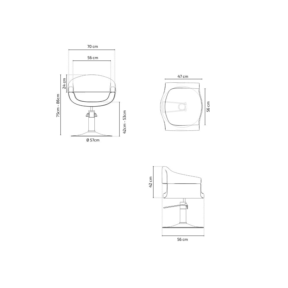 CADEIRA DE CORTE BERTIE