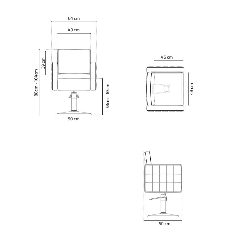 CADEIRA DE CABELEIREIRO HORACE