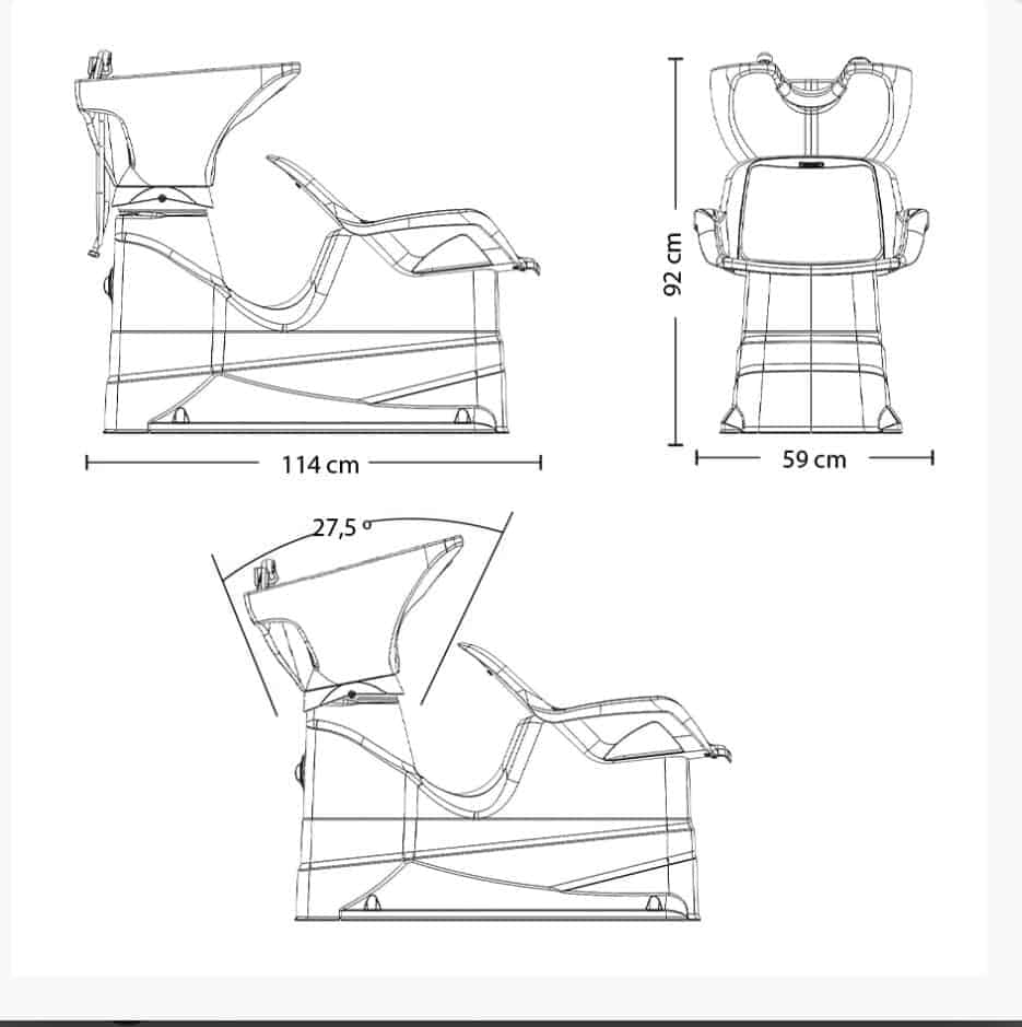 RAMPA DE LAVAGEM CHAMP CERÂMICA CINZA DOMPEL
