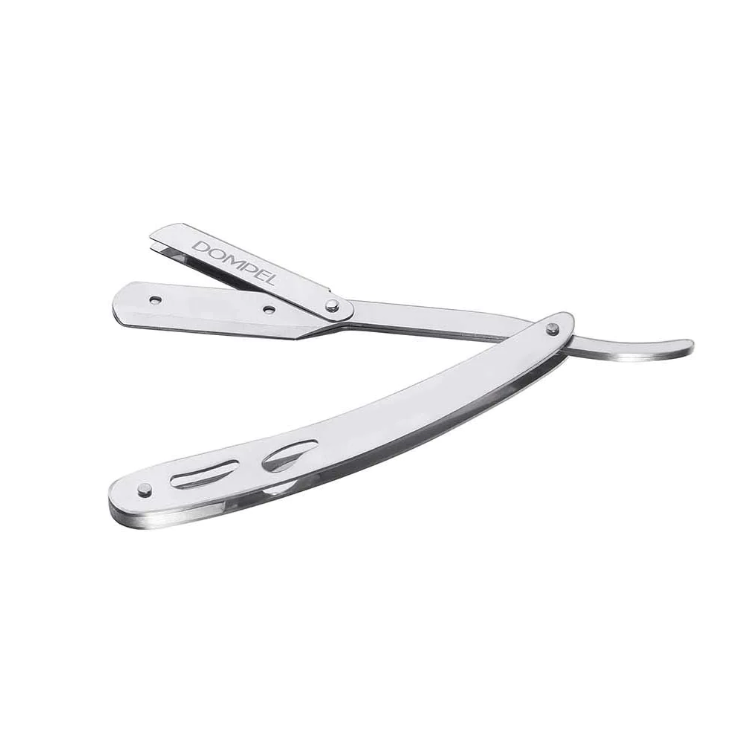 NAVALHA DE BARBEAR RETRÁTIL INOX DOMPEL