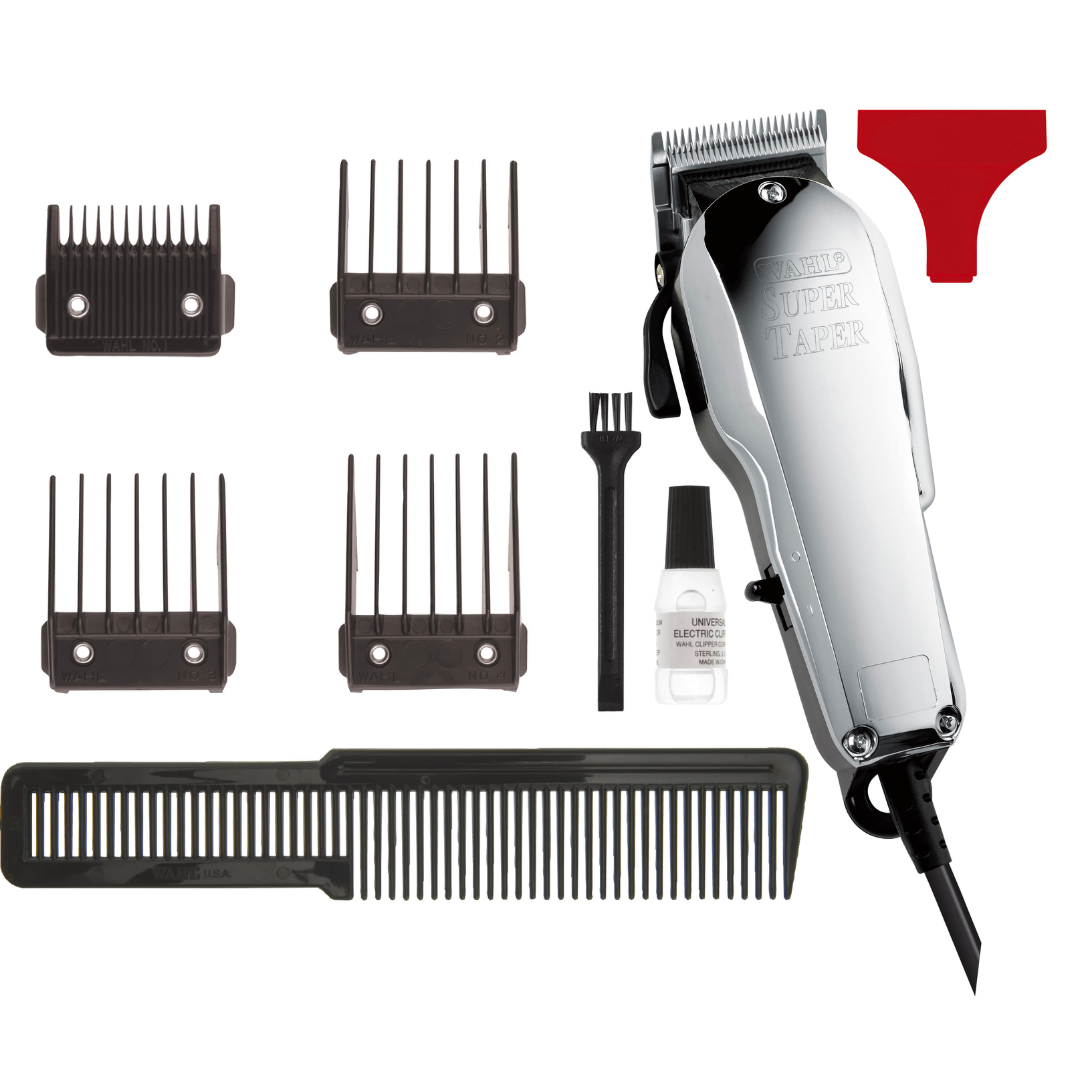 MÁQUINA DE CORTE SUPER TAPER CHROME CLIPPER CORDED WAHL