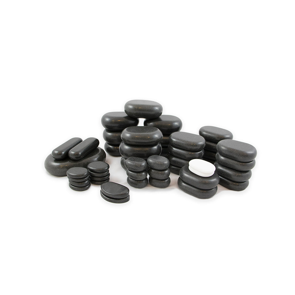 PEDRAS QUENTES P/ MASSAGEM BOX 45 UNDS.