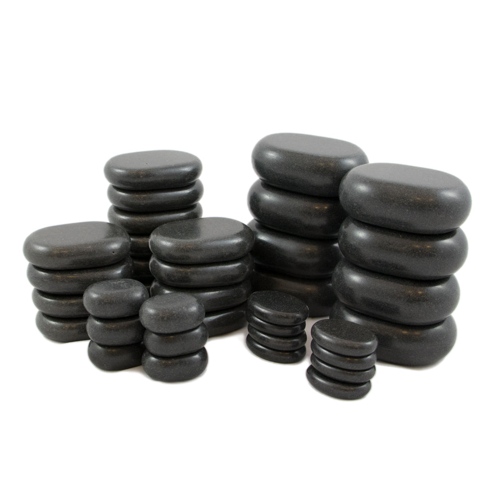 PEDRAS QUENTES P/ MASSAGEM BOX 36 UNDS.