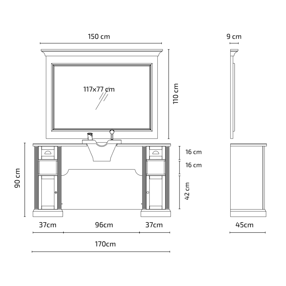 BANCADA BARBEARIA VINTAGE WILLIAM - COM LATARÓRIO