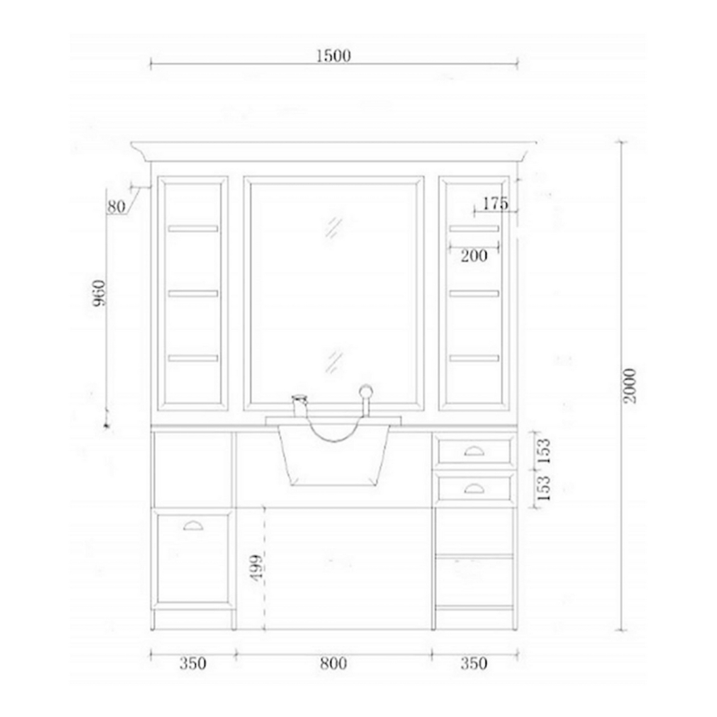BANCADA BARBEARIA COM LAVATÓRIO JULES