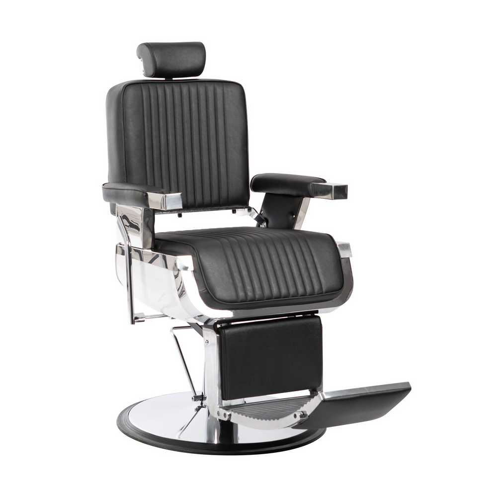 Cadeira Para Barbeiro Cabeleireiro Com Apoio De Cabeça E Pés em
