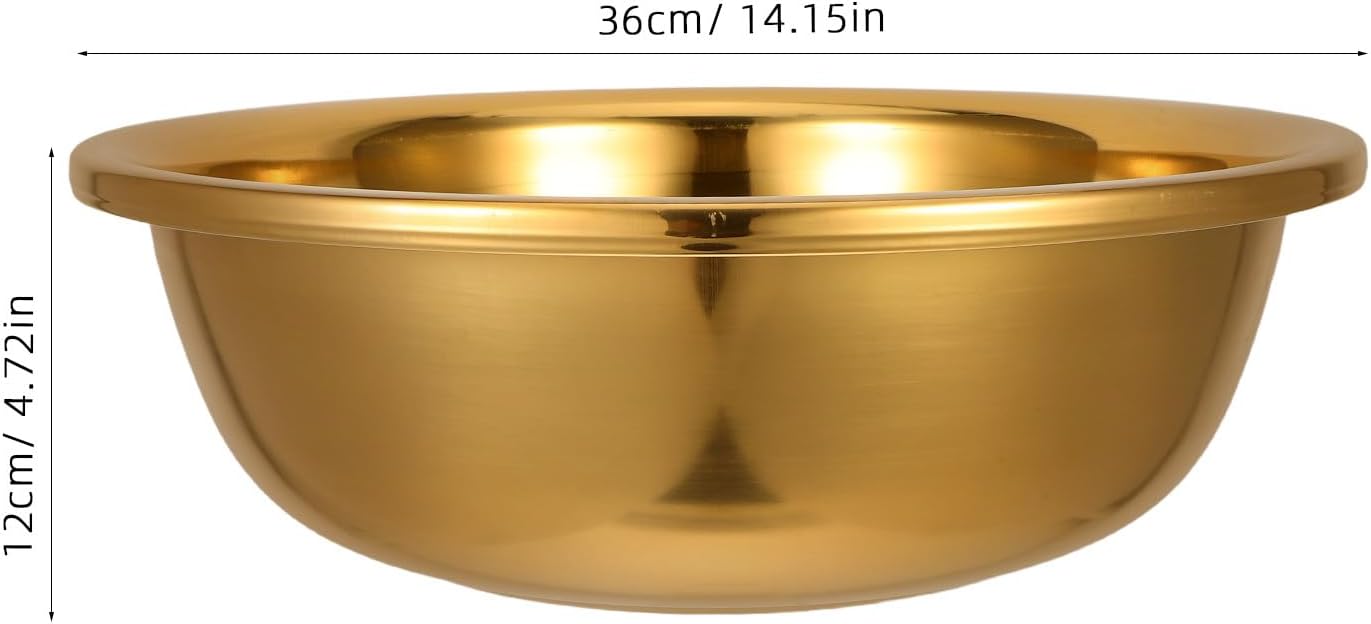 BACIA PEDICURE GOLD INOX