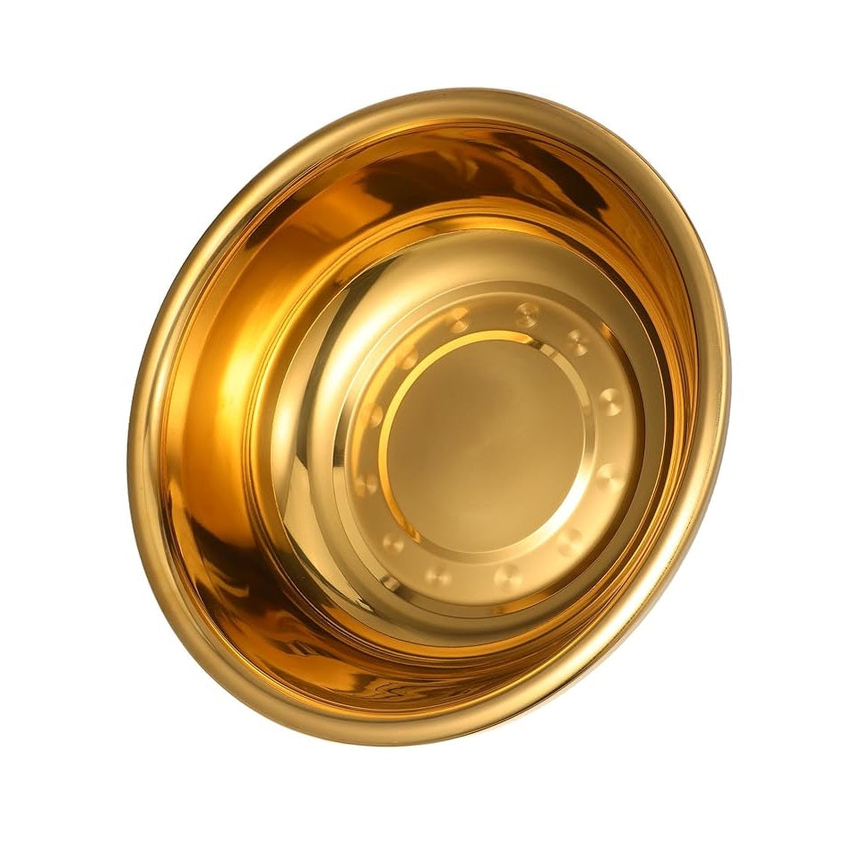 BACIA PEDICURE GOLD INOX