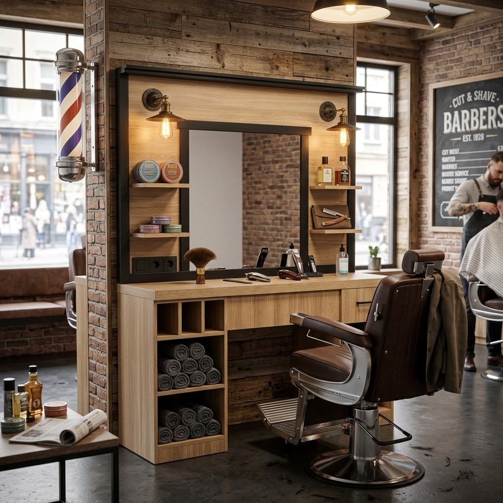 BANCADA BARBEARIA FOLK OAK