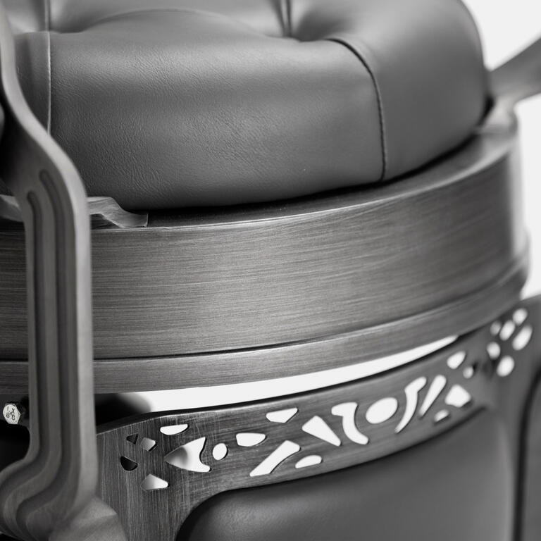 CADEIRA DE BARBEIRO MACK GREY - GREY