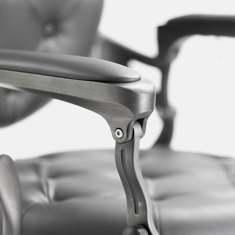 CADEIRA DE BARBEIRO MACK GREY - GREY