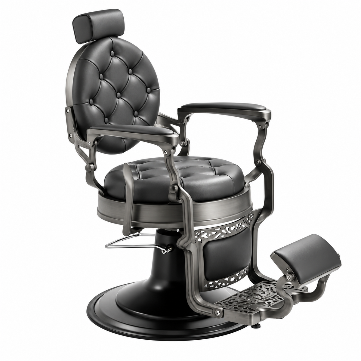 CADEIRA DE BARBEIRO MACK GREY - GREY