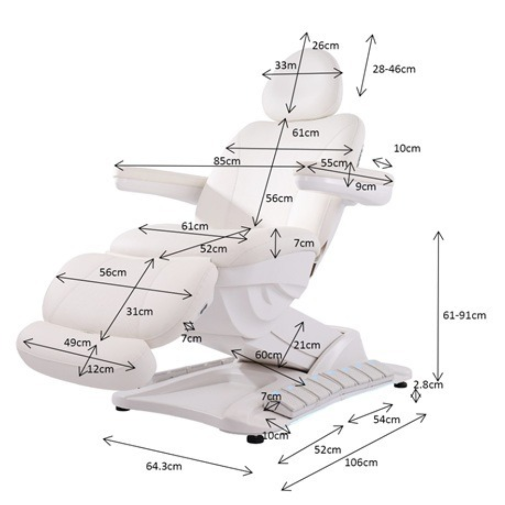 MARQUESA ELÉTRICA COM 4 MOTORES AQUECIMENTO E MASSAGEM AIRBAG