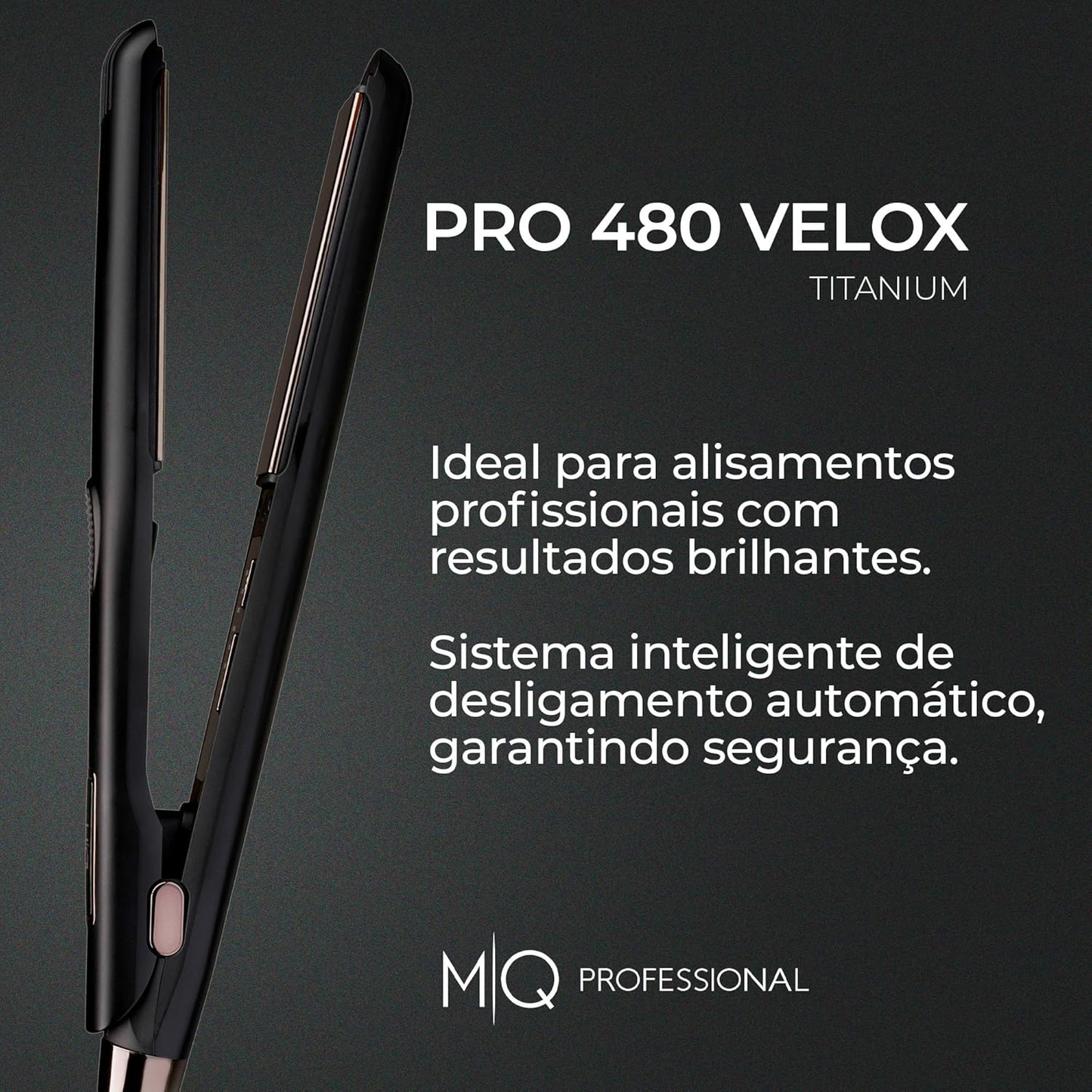 PRANCHA PRO 480 VELOX TITANIUM 250ºC MQ PROFESSIONAL