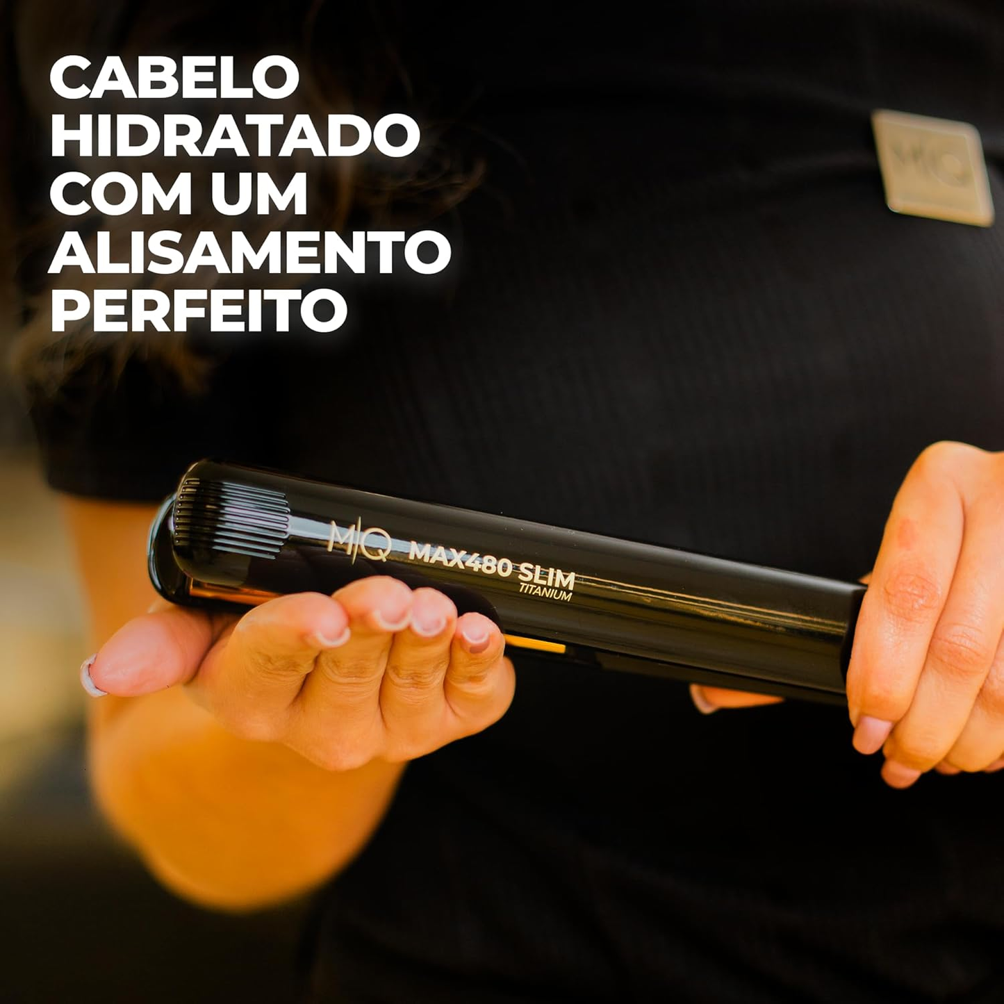 PRANCHA MAX480 SLIM TITANIUM 250ºC MQ PROFESSIONAL