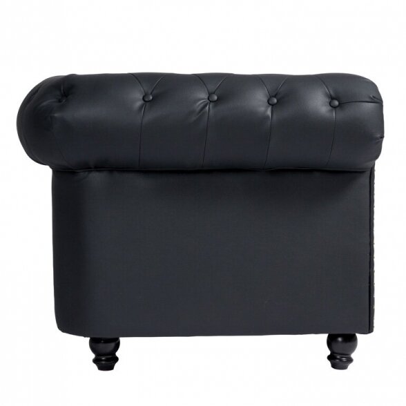 SOFÁ DE ESPERA CHESTERFIELD BLACK