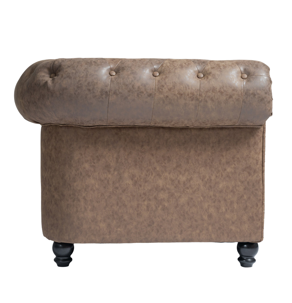 SOFÁ DE ESPERA CHESTERFIELD BROWN
