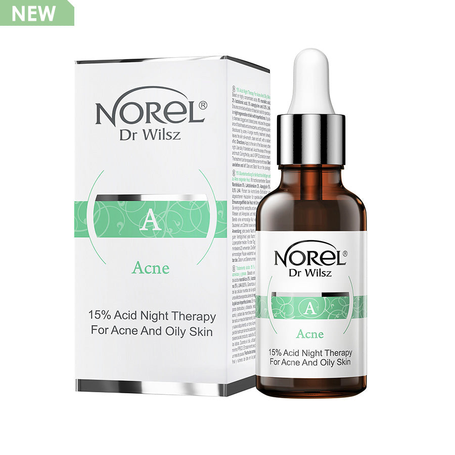 TERAPIA NOTURNA COM ÁCIDO 15% PARA ACNE E PELE OLEOSA 30ML - NOREL