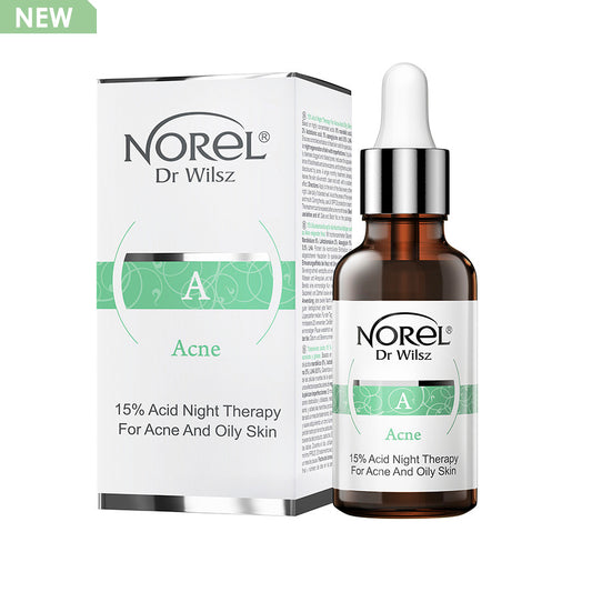 TERAPIA NOTURNA COM ÁCIDO 15% PARA ACNE E PELE OLEOSA 30ML - NOREL