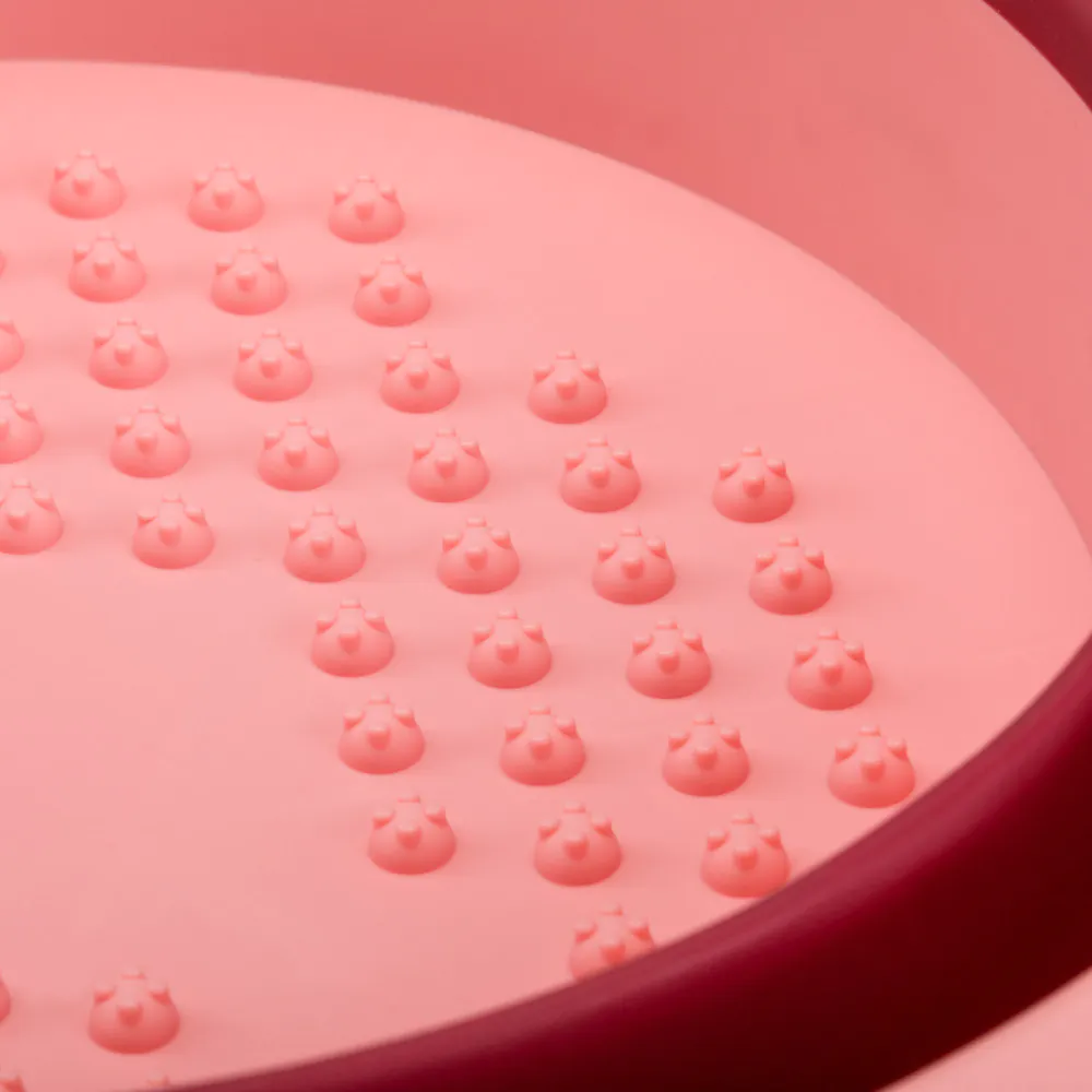 BACIA DOBRÁVEL ROSA PARA PEDICURE