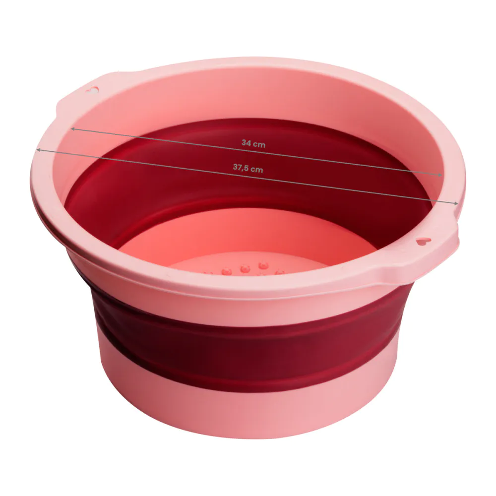 BACIA DOBRÁVEL ROSA PARA PEDICURE