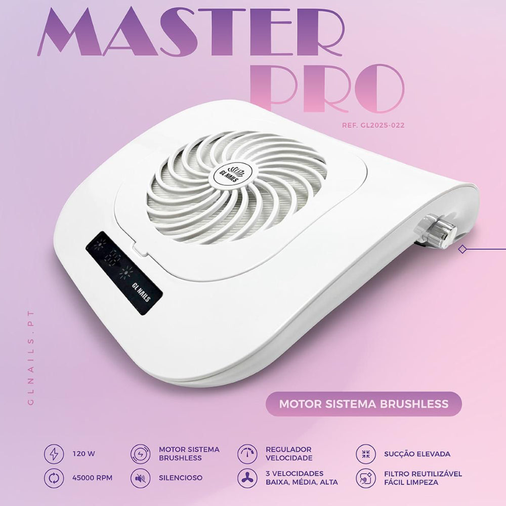 ASPIRADOR DE PÓ 120W MASTER PRO GL NAILS