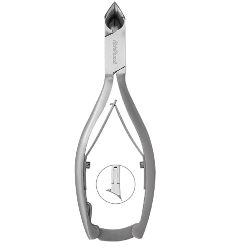 ALICATE DE UNHA CORTE FRONTAL 1/2 LUA INOX 14CM RICKIPARODI